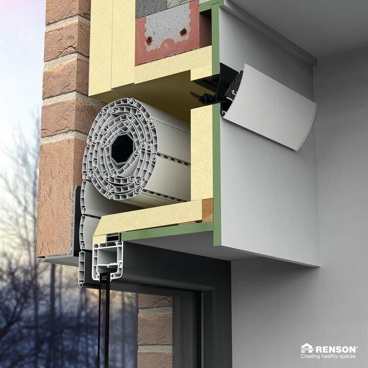 Grafika Ventilatieroosters in de rolluikbak